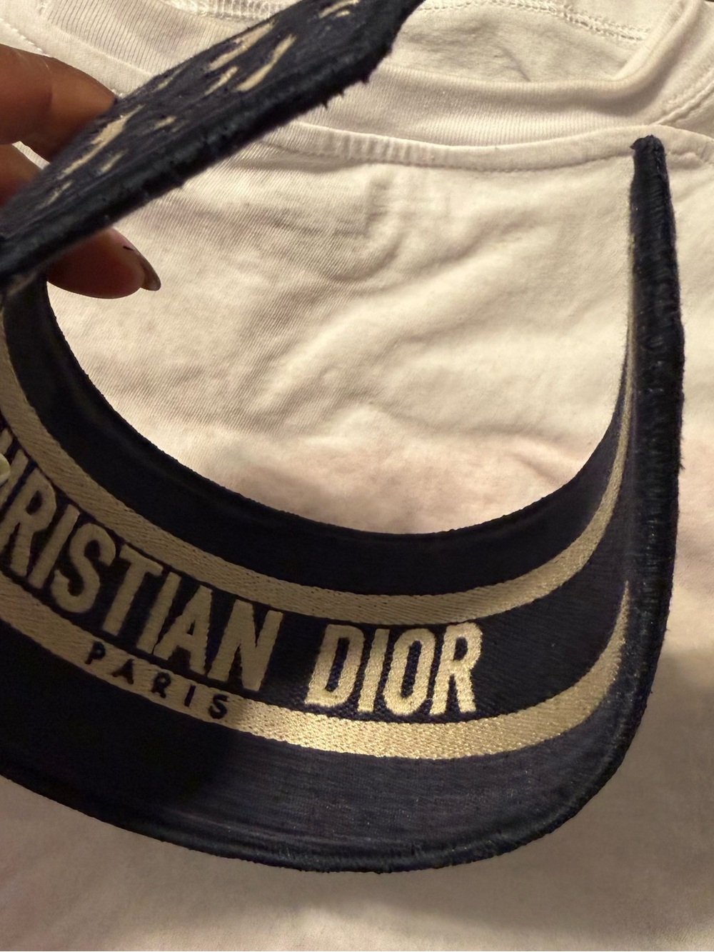 ❌❌❌SOLD❌❌❌Dior Oblique Navy Headband - Picture 4 of 11